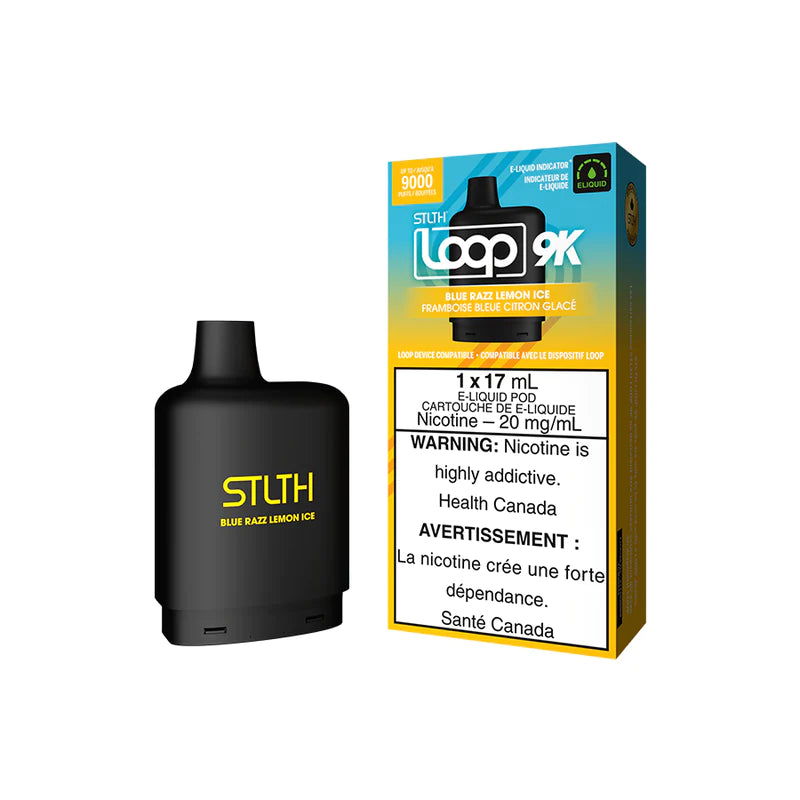 STLTH LOOP 9K POD PACK - BLUE RAZZ LEMON ICE (Ontario) STLTH LOOP 9K POD PACK - BLUE RAZZ LEMON ICE (Ontario)