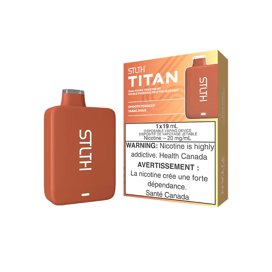 STLTH TITAN DISPOSABLE - SMOOTH TOBACCO (Ontario) STLTH TITAN DISPOSABLE - SMOOTH TOBACCO (Ontario)
