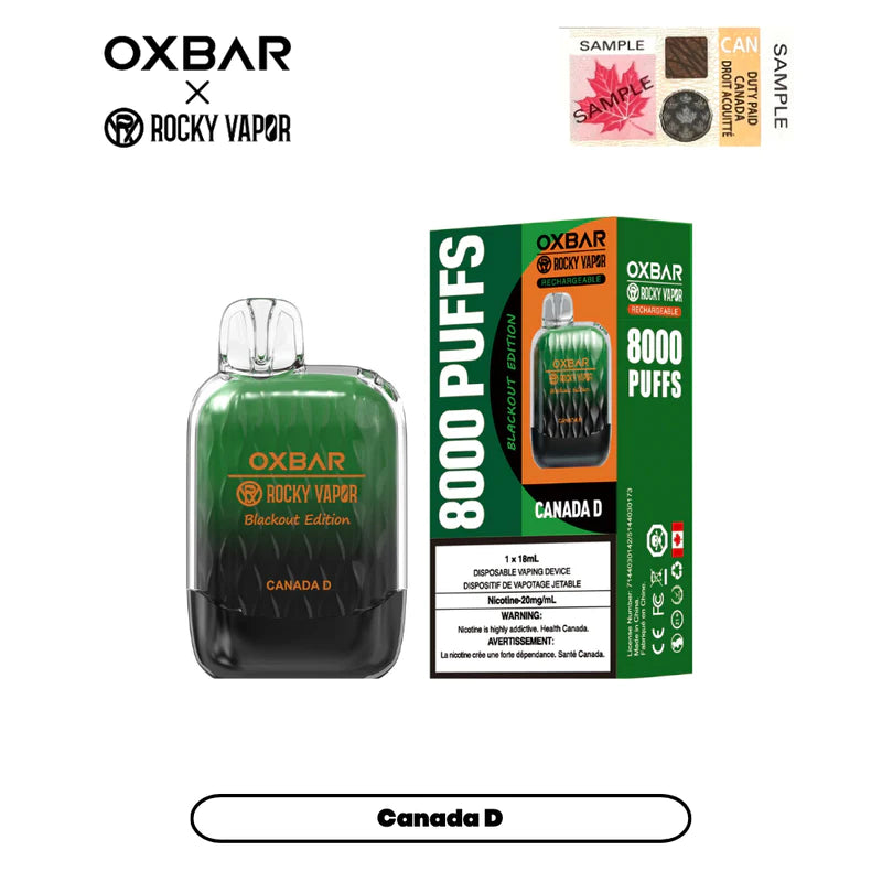 ROCKY VAPOR OXBAR G-8000 - CANADA D - Smoke FX