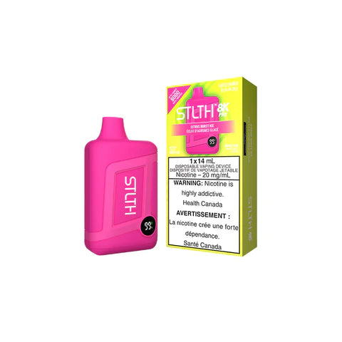 STLTH BOX 8K PRO DISPOSABLE - CITRUS BURST ICE - Smoke FX