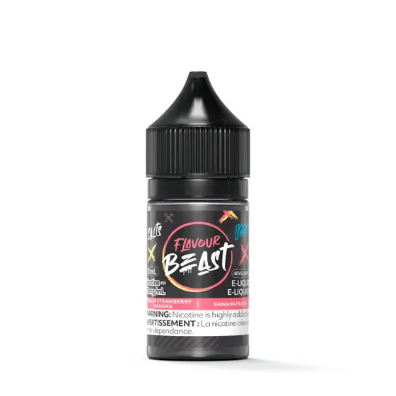 Flavour Beast E-Liquid - STR8 UP Strawberry Banana Iced - Smoke FX