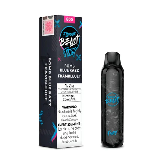 Flavour Beast Fury Disposable - Bomb Blue Razz - Smoke FX