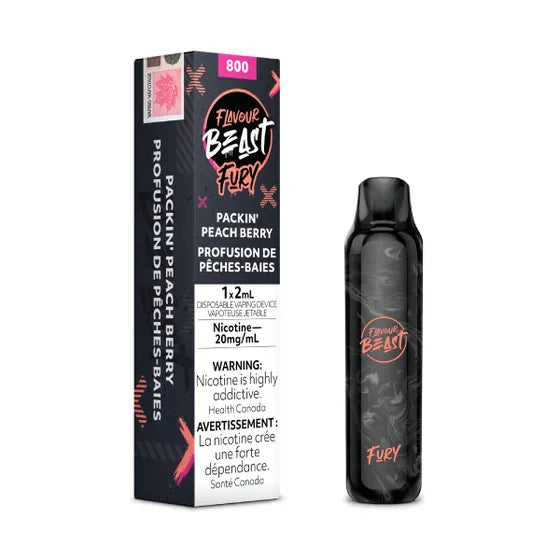 Flavour Beast Fury Disposable - Packin' Peach Berry - Smoke FX