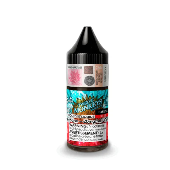 Twelve Monkeys: Ice Age Salts Hakuna Iced (30mL) - Smoke FX
