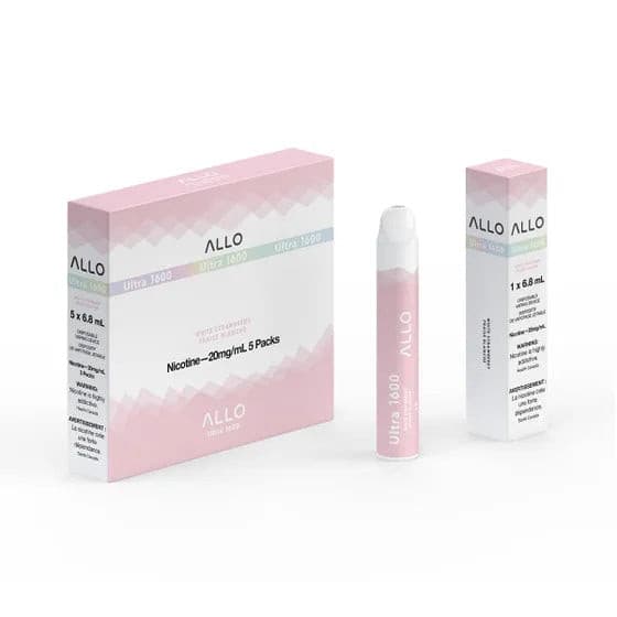 Allo Ultra 1600 Disposable - White Strawberry - Smoke FX