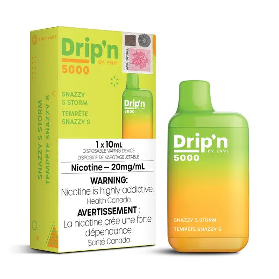 Drip'n by Envi 5000 Disposable - Snazzy S Storm 20MG - Smoke FX