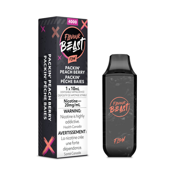 Flavour Beast Flow Disposable - Packin' Peach Berry (Pop'n Peach Berry) - Smoke FX
