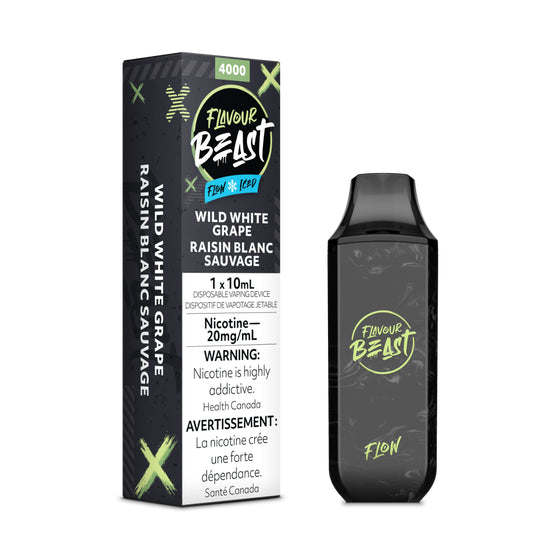 Flavour Beast Flow Disposable - Wild White Grape Iced - Smoke FX